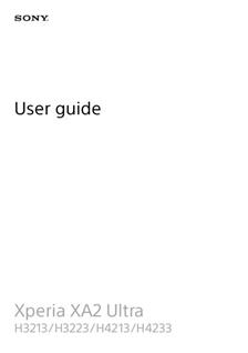 Sony Xperia XA2 Ultra manual. Tablet Instructions.